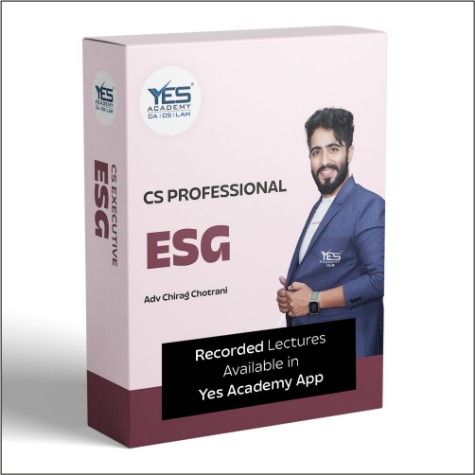 Picture of CS Professional - Environmental, Social and Governance (ESG) – Principles & Practice -(New Syllabus)