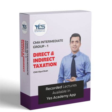 Picture of CMA Intermediate – Direct & Indirect Taxation By CMA Vipul Shah