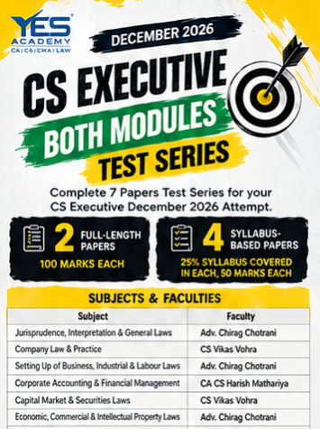 Picture of CS Executive Both Modules Test Series – December 2026
