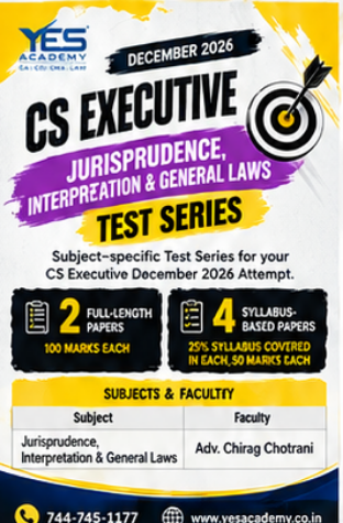 Picture of CS Executive JIGL Test Series – December 2026