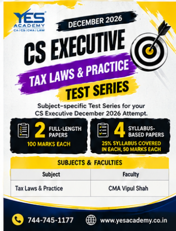 Picture of CS Executive Tax Test Series – December 2026