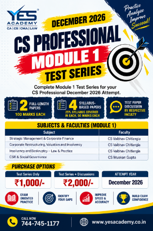 Picture of CS Professional Module 1 Test Series – December 2026