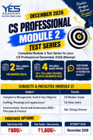 Picture of CS Professional Module 2 Test Series – December 2026