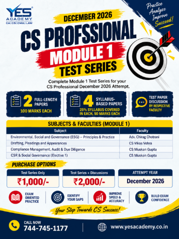 Picture of CS Professional Module 1 Test Series – December 2026