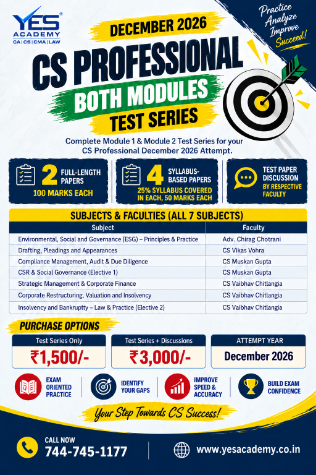 Picture of CS Professional Both Modules Test Series – December 2026