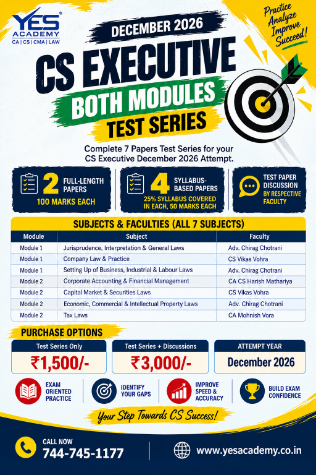 Picture of CS Executive Both Modules Test Series – December 2026